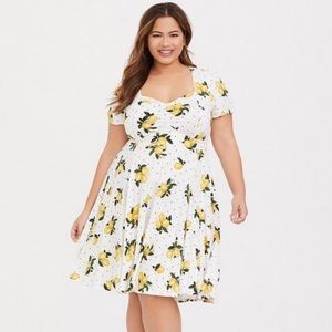 Mini Challis Shirred-Front Skater Dress size 4